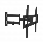 Juodas sieninis laikiklis UPA36-463 37&ndash;70 colių vertikaliai ir horizontaliai reguliuojamas