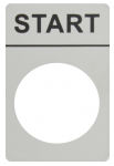 Aliuminio plok&scaron;tė su ženklu "START"