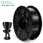 Sunlu Silk PLA+ siūlas - 1.75mm - 1kg Black