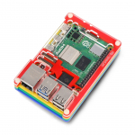 Pibow Coupe 5 - Raspberry Pi 5 dėklas - Rainbow - PiMoroni PIM678