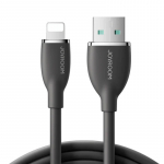 Spalvingas 3A USB į Lightning laidas SA29-AL3 / 3A / 1.2m (juodas)