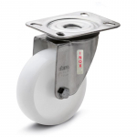 Pasukamas ratas fi 125 mm plastikas su tvirtinimo plok&scaron;te, keliamoji galia 220 kg RE.F8-125-SBL-SST