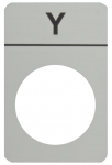Aliuminio plok&scaron;tė su "Y" ženklu