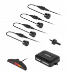 Peiying automobilių parkavimo jutikliai su ekranu (galinis) &ndash; juodas