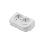 Tinklo &scaron;akotuvas su įžeminimu 2 lizdų GN-20