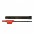 Sulankstomas tekinimo peilis i&scaron;oriniam tekėjimui SCLCL-0808F06 8mm Kairė