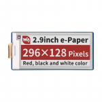E-Paper E-Ink ekranas 2.9&rdquo; 296x128px, SPI, 3 spalvų, skirtas Raspberry Pi Pico, Waveshare 19607