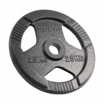 Ketaus olimpinis svarmuo 25 kg, 51 mm skylė, plok&scaron;telė su rankenomis, REBEL ACTIVE