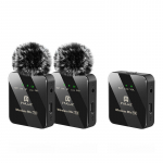 Belaidis Lavalier mikrofonas PULUZ 2 TX + 1 RX