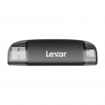 Lexar LRW310X dviejų USB-A/C, micro SD, SD USB 3.1 atminties kortelių skaitytuvas