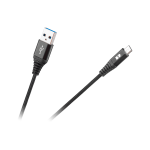 REBEL USB - micro USB kabelis 2m Juodas