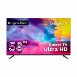 Kruger&Matz 58 colių UHD i&scaron;manusis DVB-T2/S2 H.265 Hevc televizorius