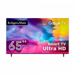 Kruger&Matz 65 colių UHD Google TV 5.0 DVB-T2/T/C H.265 HEVC televizorius