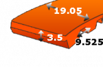 Dantytas diržas 236-L 075 z63