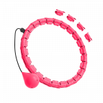 Smart Hula Hop liekninamasis ratas su smeigėmis ir apkrova, 50 cm, rožinė, REBEL ACTIVE