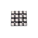 LED ap&scaron;vietimas 5050 WS2812B &ndash; 16 bitų kvadratas &ndash; RGB LED modulis