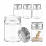 Plastikinis butelis su metaliniu dangteliu 30ml - mėginio buteliukas
