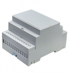 ABS plastiko modulinė dėžutė DIN bėgeliui D4MG (71x90.2x57.5)mm