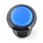 Arcade Push Button 3.3cm - mėlynas su pa&scaron;vietimu