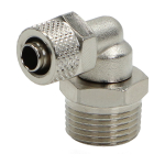 Pneumatinė alkūnė Prisukama 8 mm x 6 mm - 3/8 colio sriegis