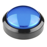 BIG Push Button 10cm - mėlynas