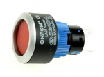 LAS1-AWY-11Z/R/12V ON-ON mygtukas, 1 takelis, raudonas, LED ap&scaron;vietimas 12V