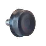 Reguliuojama kojelė baldams - M6 18x15mm - juoda - baldų kojelė su padu