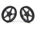 Pololu ratai 60x8mm juodi - 2 vienetai