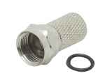 SAT ki&scaron;tukas "F" RG6/6.5mm/22mm su tarpikliu