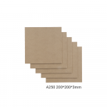 Snapmaker MDF medienos lak&scaron;tai - A250 - 200x200x3mm - 5 vnt