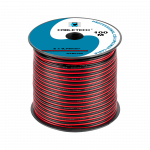 Cabletech kabelis CCA 2x0.75mm 1m - juoda raudona