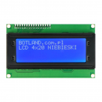 LCD 4x20 simbolių mėlynos spalvos su jungtimis - justPi