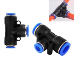 Ki&scaron;tukinė jungtis T-tee PE-10mm - Pneumatinė greita vandens jungtis