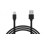 USB A - micro B jungtis, 0.80 m, juoda
