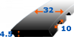 Dantytas diržas 32 T10-680 z68