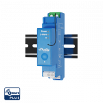 Shelly Qubino Wave Pro 1 profesionalus 1 kanalo DIN bėgio i&scaron;manusis jungiklis su sausais kontaktais.