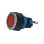 LAS1-AWY-D/R/12/P indikatorius, LED ap&scaron;vietimas 12V AC/DC, raudonas, fi22, IP65, skirtas litavimui, Onpow