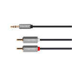 Kruger&Matz Basic 2RCA - AUX 3.5mm kabelis 1m