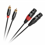 Cabletech XLR - 2RCA jungiamasis kabelis 1m