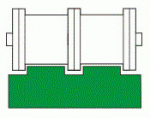 Grandinės kreiptuvo profilis 2 &ndash; 1/2 x 5/16 &ndash; H20 2000 mm