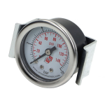 A&scaron;inis skydo slėgio matuoklis 0-10 barų, su tvirtinimo elementu C, G 1/8, 40 mm