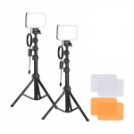 Neewer BP66 studijos rinkinys su dviem LED lempomis + filtrais + trikojais