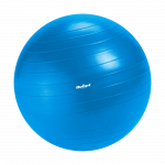 Reabilitacinis gimnastikos kamuolys 65 cm su rankine pompa, mėlynas, REBEL ACTIVE