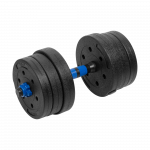 Reguliuojami bituminiai hanteliai su jungtimi 2x10kg, REBEL ACTIVE