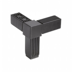 Kvadratinė jungtis STC.25-3A-3W-C9 &ndash; tria&scaron;ė jungtis, trijų krypčių juoda