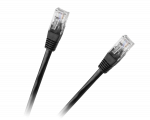 Patchcord kabelis UTP 8c ki&scaron;tukas-ki&scaron;tukas 0.5 m CCA juodas cat.6e