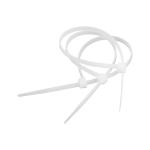 Cabletech laidų tvirtinimo dirželiai 3.6mm 20cm Balta