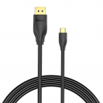 Vention USB-C - DisplayPort 8K HD kabelis 2m - Juodas