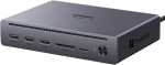 Jungčių stotelė 10in1 Thunderbolt 5 (USB-C) - 2xTBT5/DisplayPort, RJ45, USB3.0 Maxidok Revodok U712 UGREEN