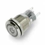 ON-OFF jungiklis monostabilus - plok&scaron;čias - mėlynas - 220V